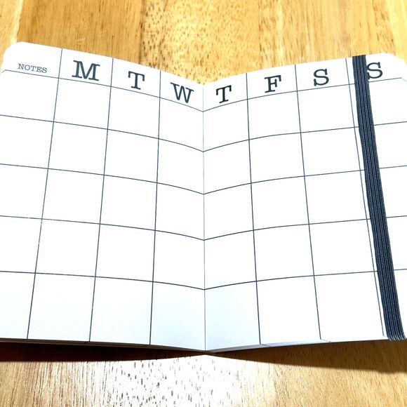 Undated Small Monthly Pocket Planner Calendars Notebook 4.13x5.94in - Picture 2 of 3